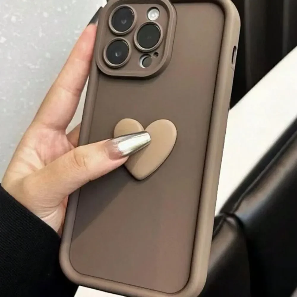 3for$20 NEW Full Coverage Shockproof Heart Design Phone Case 15 pro max